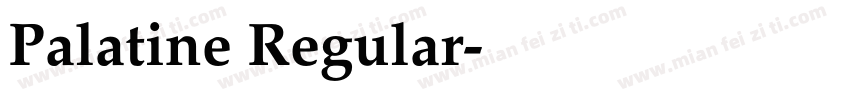 Palatine Regular字体转换